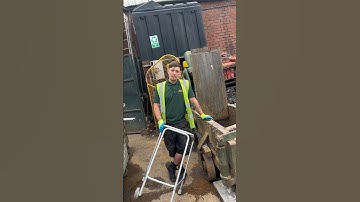 WILL IT BALE? ZIMMER FRAME EDITION. #baling #scrapmetalrecycling #scrapman #coppergraft. #scrapyard