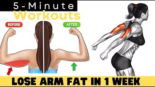 LOSE ARM FAT IN 1 WEEK ✔ 5 Minute Standing Workout