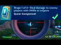 Deal damage to enemy players with DMRs or Snipers Fortnite