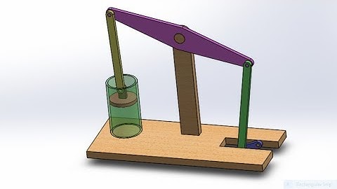 Solidworks Beam engine mechanism tutorial