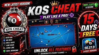 KOS Cheat 15 Days Free | 8 Ball Pool Hack Gameplay VIP Unlocked All Tables Autoplay Easy 