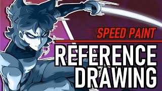 Speed Paint: Melody Attack Mode Action Pose Reference Drawing