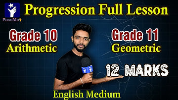 Grade 10 - Arithmetic Progressions  & Grade 11- Geometric progression  | O/L Maths in English