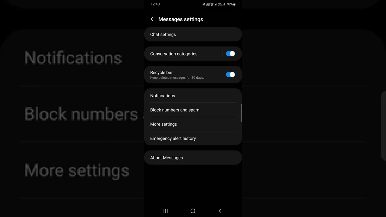 Turn on SMS Delivery Report on Galaxy