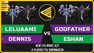 WC3 - B2W FFA Night #37 - Leluaami vs GodFather vs DeNNiS vs Eshan - 4 Player FFA Showmatch