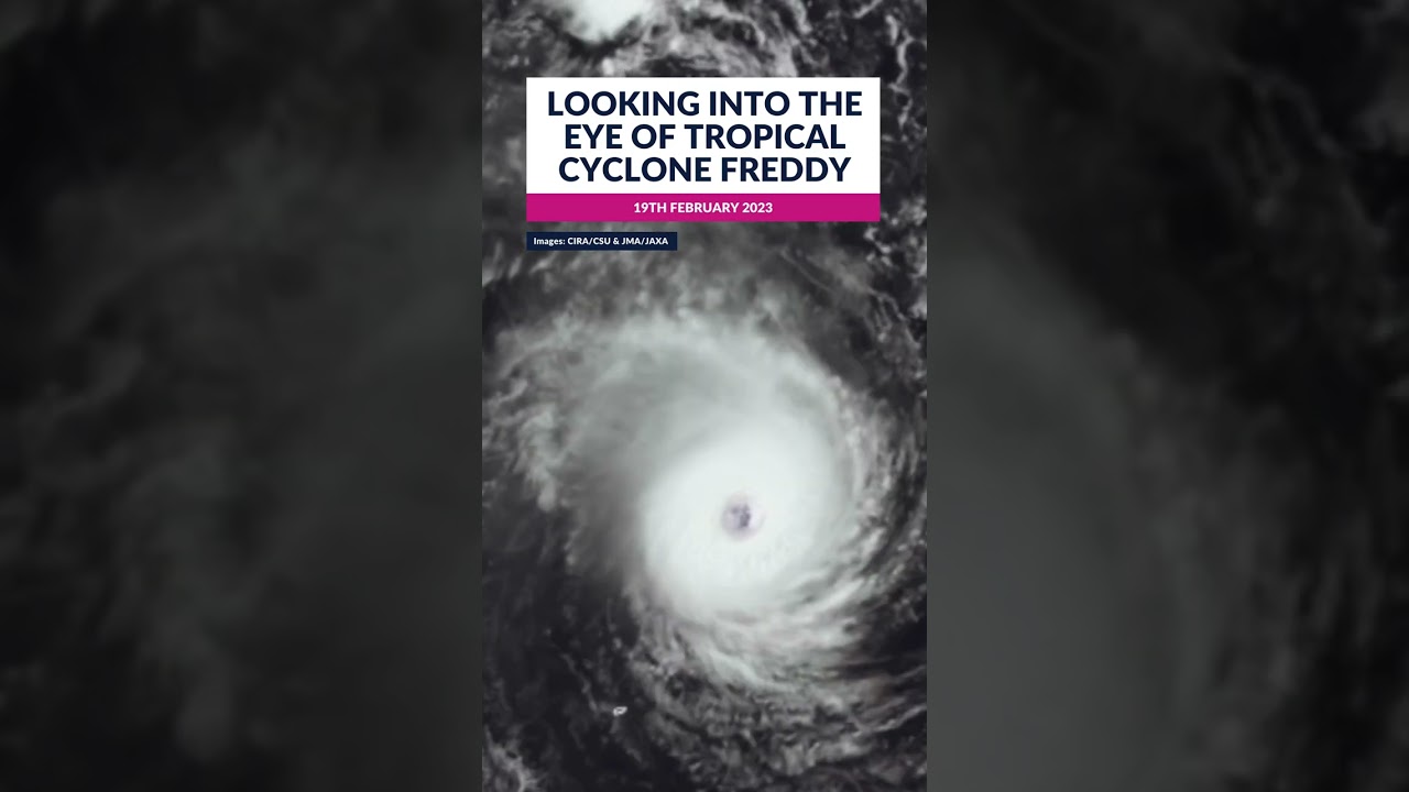 Looking into the eye of Tropical Cyclone Freddy: earth from space