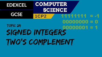 22. EDEXCEL GCSE (1CP2) Signed integers using two