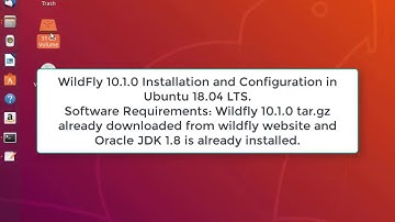 WildFly 10.1 Installation and Configuration in Ubuntu 18.04 LTS