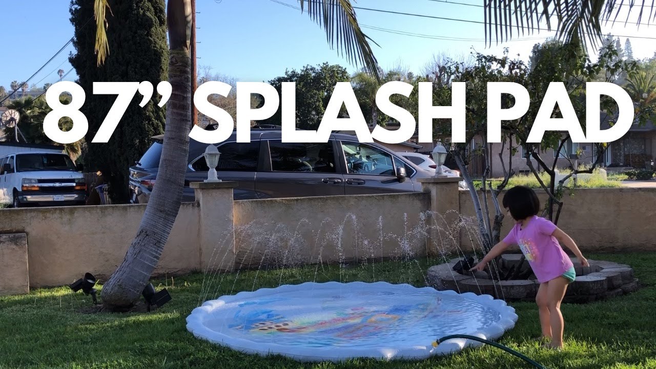 Hommie Large Splash Pad | 87 '' Inflatable Sprinkler for Kids Outdoor Toy | Water Toy