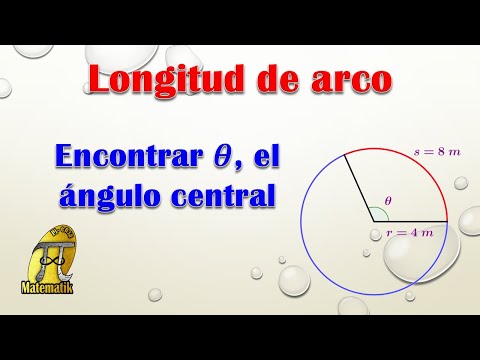 Video: ¿Cómo hallas el ángulo central dados el área y el radio de un sector?
