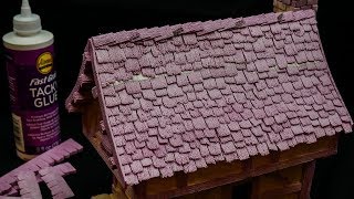 Building a Foam House for Tabletop Gaming PART THREE: SHINGLES