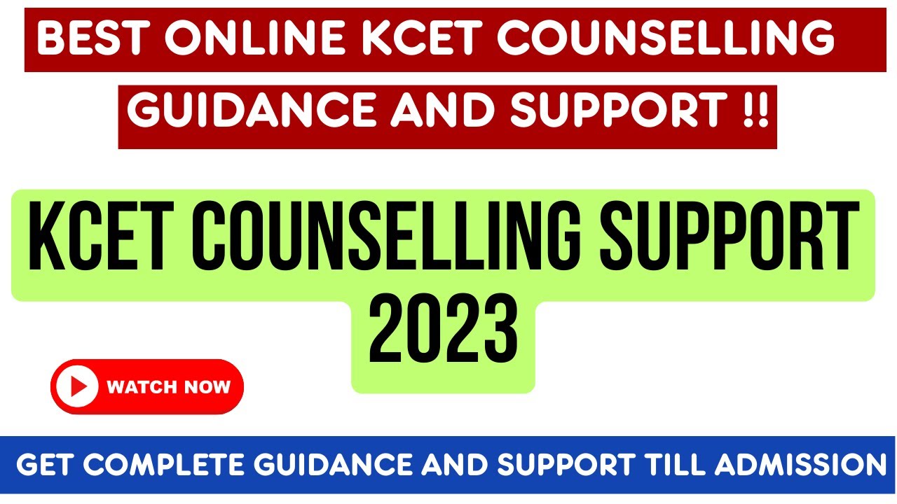 KCET Counselling Support 2023 // Best online KCET Counselling Guidance till admission YouTube