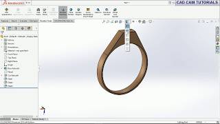Solidworks Tutorial   Ring Modelling  Jewellery Design