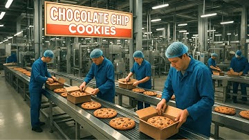 Inside the Chocolate Chip Cookie Factory (The Entire Production Process)