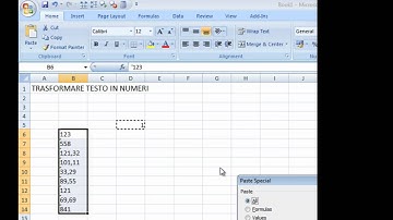 Excel 2007 - Trasforma testo in numeri.mp4