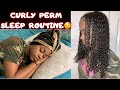 GINACURL Curly Perm SLEEP ROUTINE // How To Preserve Curly Hair Overnight