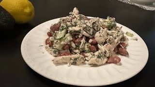 :      // Chicken and bean salad