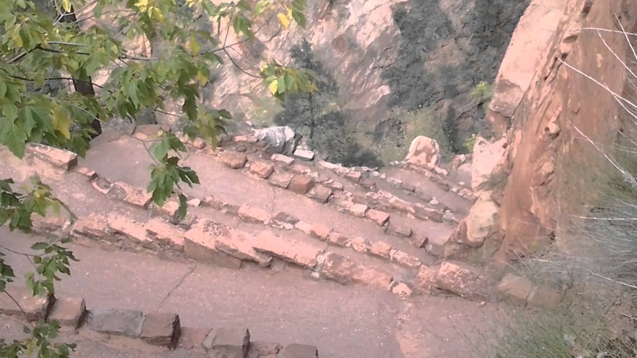 Angel's Landing switchbacks - YouTube