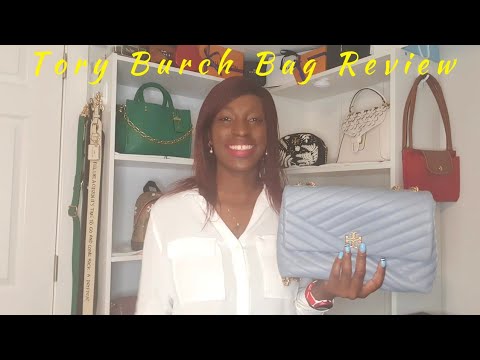 Tory Burch Kira Chevron Shoulder Bag Review: 7- Month Update of my Cloud  Blue Kira Convertible Bag - YouTube