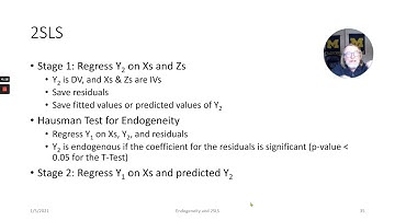 V3P2 Two Stage Least Squares