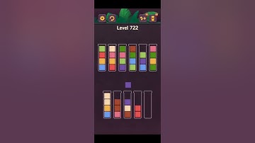 Complete Block King Sort Puzzle Level 721 to Level 724