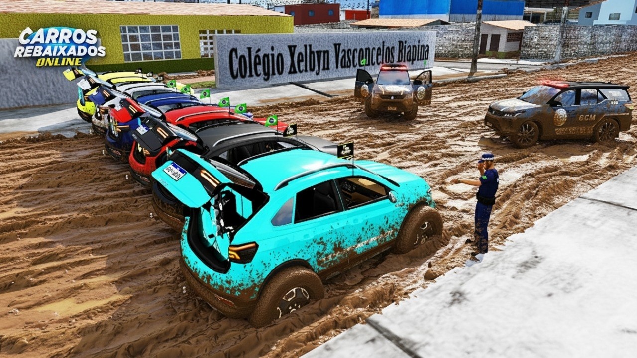 CARROS REBAIXADOS ONLINE | ROLE DOS ALUNOS DE NIVUS DE TRILHA E CHEGOU AS GCM !