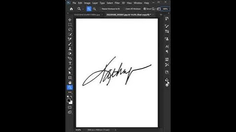 Digital Signature - Short Photoshop tutorial