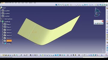 Sweep in CATIA - Conic Profile with Five Guide Curves in CATIA generative shape design