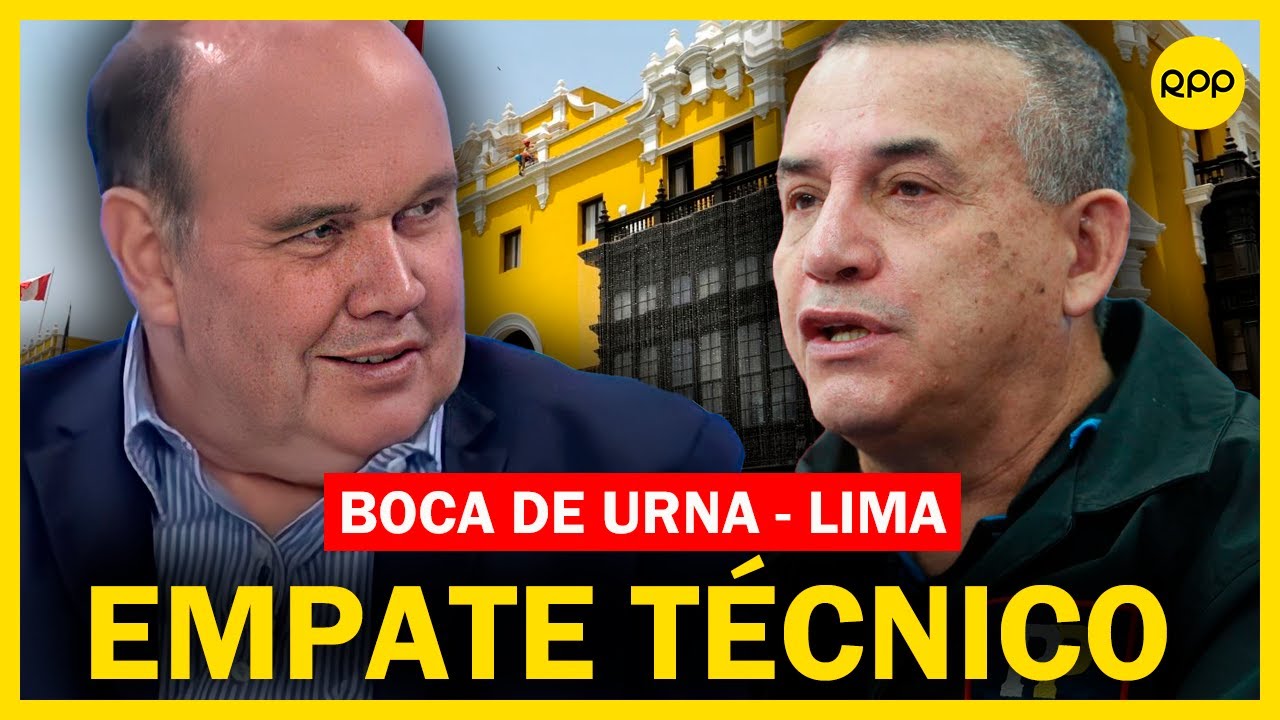 🔴BOCA DE URNA: empate técnico para López Aliaga y Urresti en Lima | EN VIVO