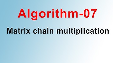 Matrix Chain Multiplication Algorithm Bangla Tutorial