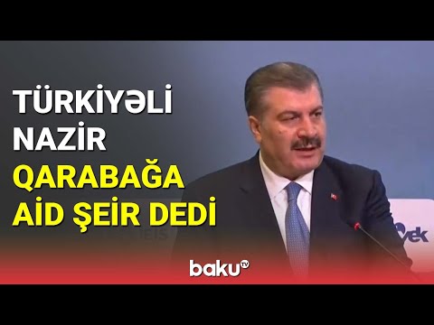 Türkiyəli nazir Qarabağa aid şeir dedi - BAKU TV