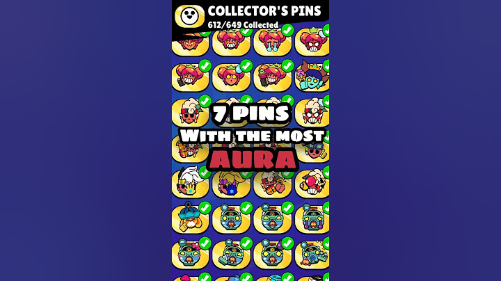 7 Pins With The Most AURA! (2025) #brawlstars