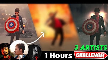 "3 VFX Artists Create Captain America Shield in 60 Minutes - Blender After Effects Challenge"