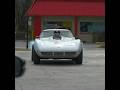 1974 Chevrolet Corvette Burnout Classic Car Exhaust Sound Driving By at the Car Show Cruise In