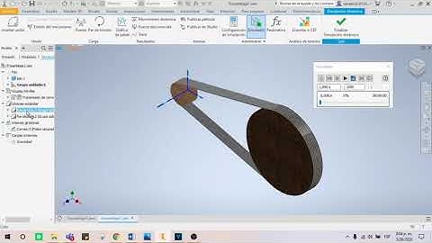 simulación dinamica inventor 2020