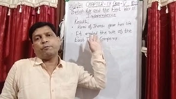 Class V EVS 25 11 2021 by Mr Rupesh Chapter 17 British Rule and the first War of Independence