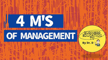 4 Ms of Management