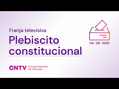 Emisión Franja Televisiva Plebiscito Constitucional 05 de agosto 12:45