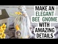 How to Make a Bee Gnome - How to Make a Gnome Sewing Tutorial