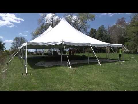 Pole Tent Setup - 40 x 60 Tent by Elite Tents and