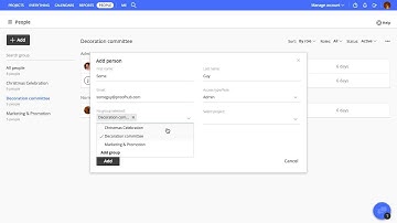 Add people in ProofHub