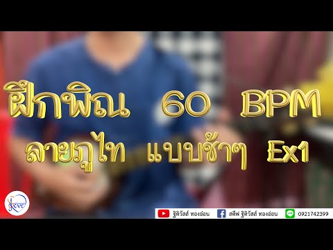 ฝึกพิณ ลายภูไท สตีฟ ฐิติวัสส์ ทองอ่อน แบบที่ 1