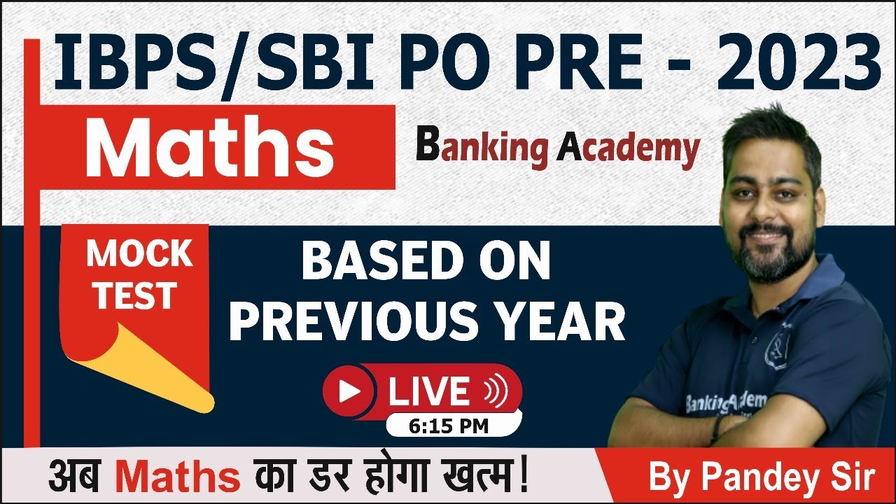 IBPS PO & SBI PO 2023 | Maths Expected Question Paper (Mock Test ...