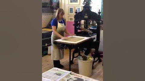 Part 6. Stage2 printing second layer on Linocut