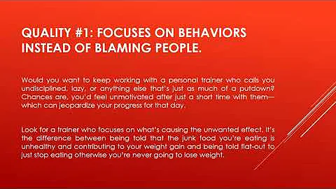 Important Qualities To Look For In A Personal Trai...