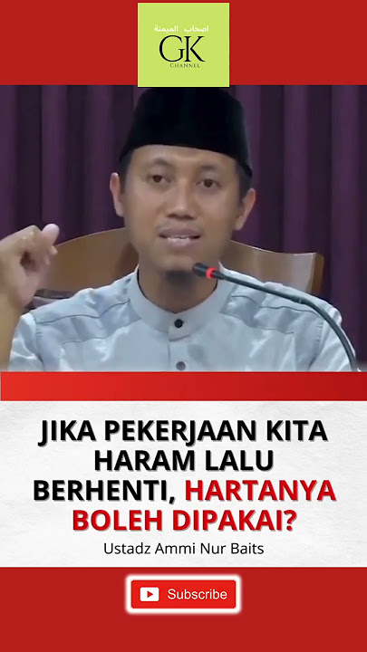 [simak sampai selesai] Penjelasan tentang harta yang diperoleh dari pekerjaan haram lalu berhenti.