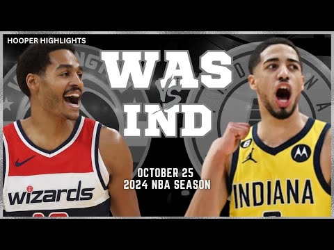 Washington Wizards vs Indiana Pacers Full Game Highlights | Oct 25 | 2024 NBA Season