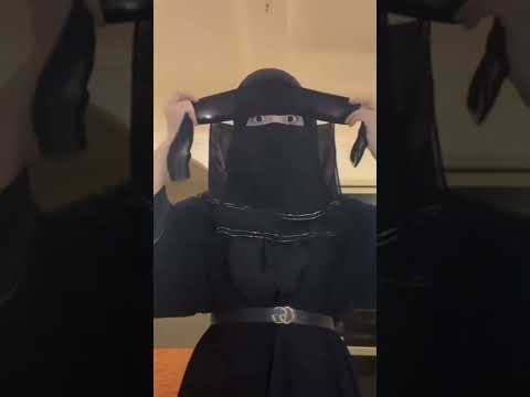 طريقة لبس النقاب في السعودية