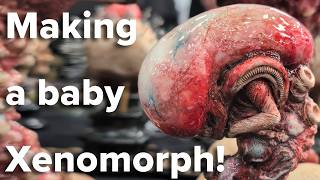 Xenomorph embryo - sculpt, mould and cast