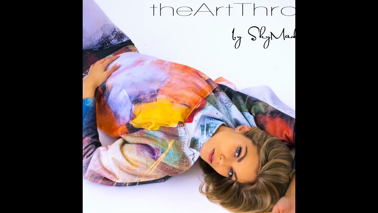 Abstract art as wearable fashion